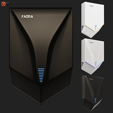 FAURA FHD-1000G Hand Dryer: Fast & Efficient 3D model image 1 