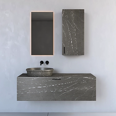 Sleek Bathroom Storage | No. 091 3D model image 1 