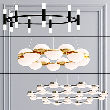 Suspended chandelier collection