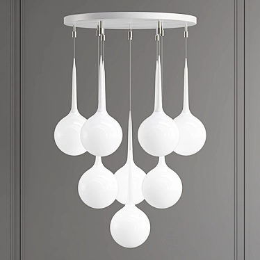 Modern Luxury Faliero Ball Chandelier 3D model image 1 