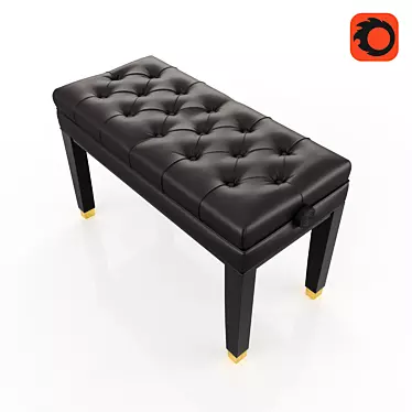 Elegant Piano Seat: Timeless Classic 3D model image 1 