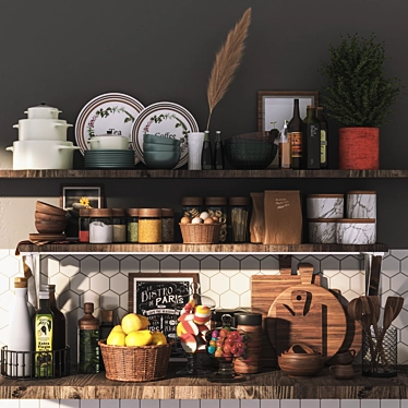 2015 Kitchen Accessories Set 3D model image 1 