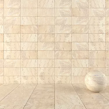 Antico Sand Stone Wall Tiles 3D model image 1 