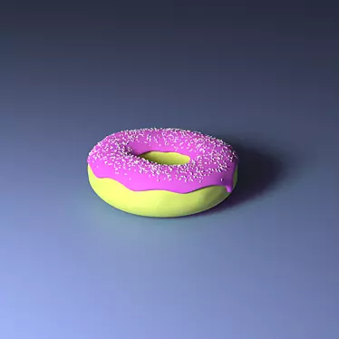 Delicious Donut - Irresistible Treat 3D model image 1 