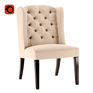 Elegant Beige Maison Chair 3D model image 1 