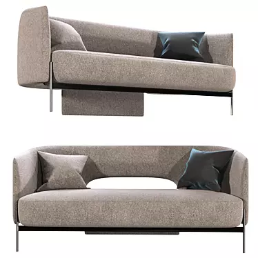 Minimalist Modern Sofa 3D model image 1 