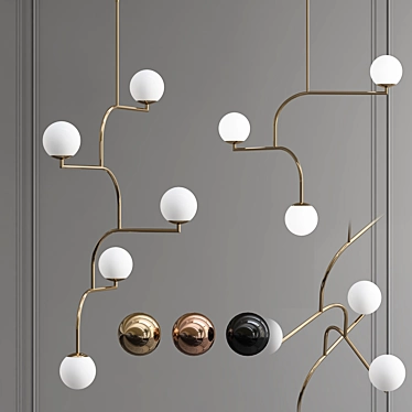 Modern Hanging Chandelier: MOBIL 2013 3D model image 1 