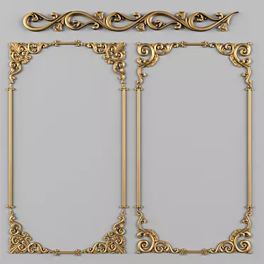 Elegant Decorative Set 3D model image 1 