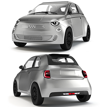  Electric Revolution: Fiat 500 La Prima 3D model image 1 