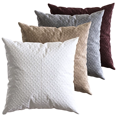 Velvet Pillow Collection: Luxurious and Stylish 3D model image 1 