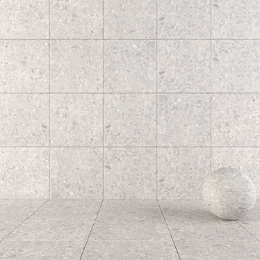 Frankfurt Gray Stone Wall Tiles 3D model image 1 