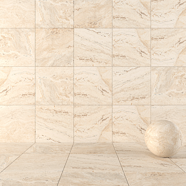 Antico Ivory Stone Wall Tiles 3D model image 1 