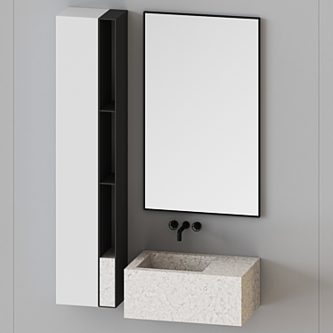 Elegant Marble Quadro by Salvatori 3D model image 1 