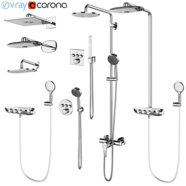 GROHE Set 97: Revitalize Your Shower 3D model image 1 