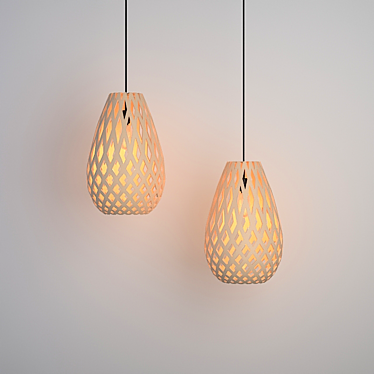 Elegant Pendant Light 3D model image 1 