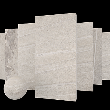 Santorini Beige Stone Set: Multi-Texture, HD Textures, 60x120 cm 3D model image 1 