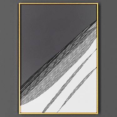 Elegant Frame for Art 3D model image 1 