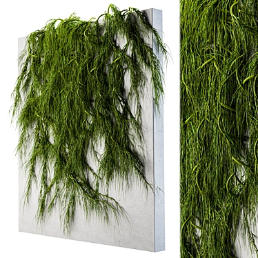 Lush Green Ivy Wall Décor 3D model image 1 