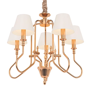 AGIO A6086LM-5PB.6 Pendant Chandelier 3D model image 1 