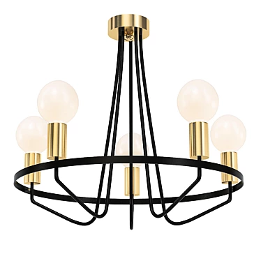 Freya FR5002PL-05B Pendant Chandelier 3D model image 1 