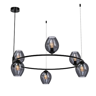 Elegant Vele Luce Astoria Chandelier 3D model image 1 