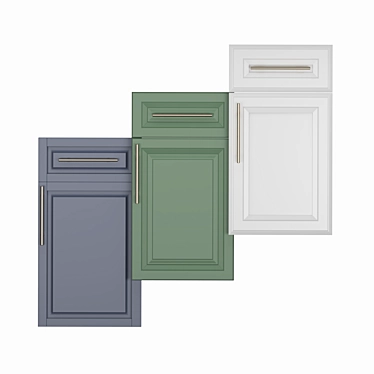 Elegant Cabinet Door Collection 3D model image 1 