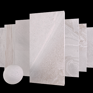 Stone Grey Set: Multi-Texture, 60x120cm Tiles 3D model image 1 