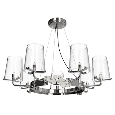 Elegant Landmark Chandelier 3D model image 1 