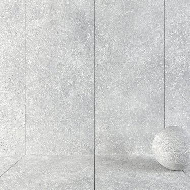 Elegant Kibo Gray Stone Tiles 3D model image 1 