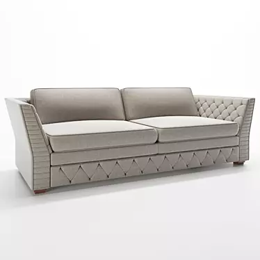 Zanaboni Capri Sofa: Sleek & Stylish Seating 3D model image 1 