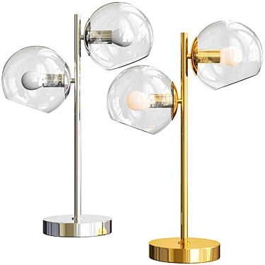 Lumion BLAIR 3769/2T Table Lamp: Elegant Lighting Solution 3D model image 1 