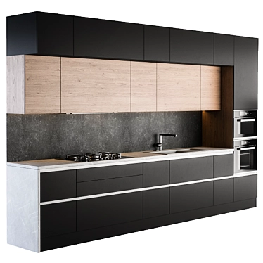 Sleek Kitchen Modern 24 3D model image 1 