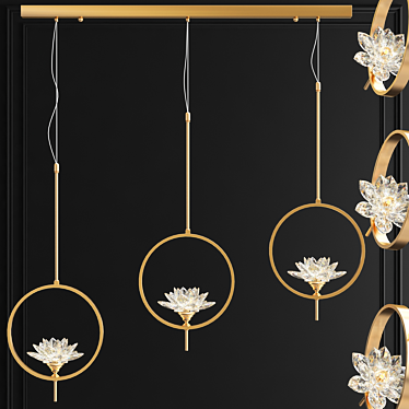 Title (in English): Crystal Lotus Flowers Chandelier

Translated Description: Official online store https://loft-concept.ru/
You can buy the 3D model image 1 