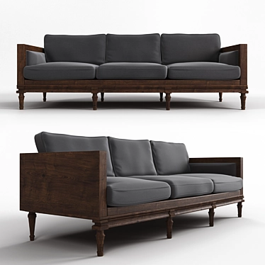 Comfortable Sofa for Relaxing 3D model image 1 