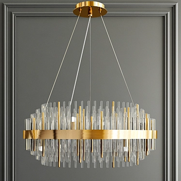 Elegant Odeon Light Chandelier 3D model image 1 