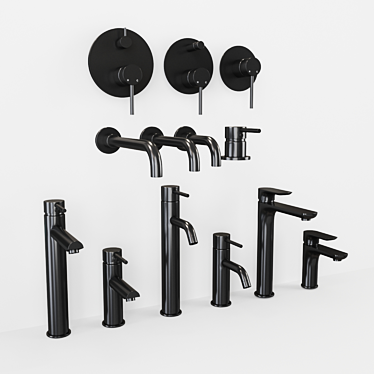 Feramolli Hidden Mixer Set - Elegant and Functional 3D model image 1 