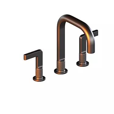 Gessi INCISO Art. 58011 Faucet: Elegant 3-Hole Basin Mixer 3D model image 1 