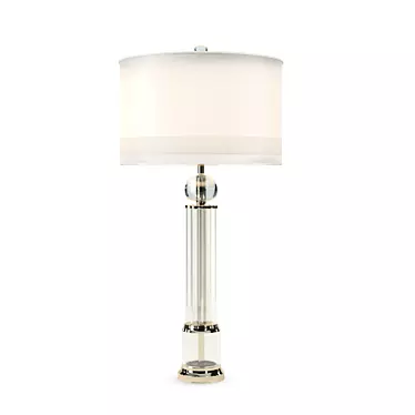 Elegant Crystal Tower Lamp 3D model image 1 