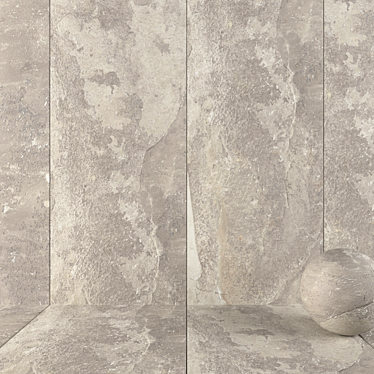 Santorini Stone Wall Tiles 3D model image 1 