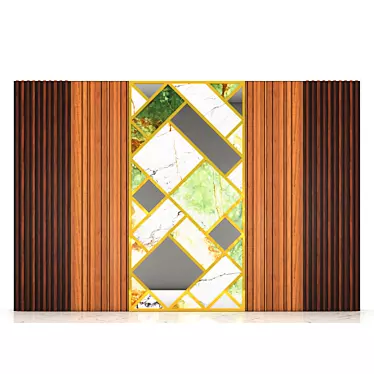  Rustic Wood Panel- 2000x3040mm Size 3D model image 1 