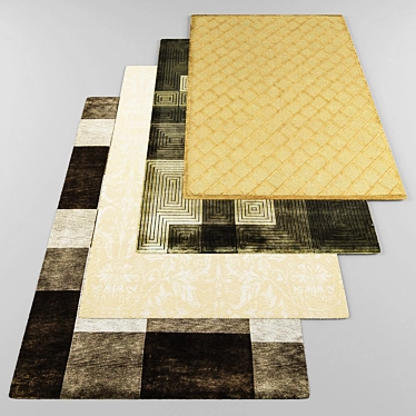 Modern Style Rug Set 3D model image 1 