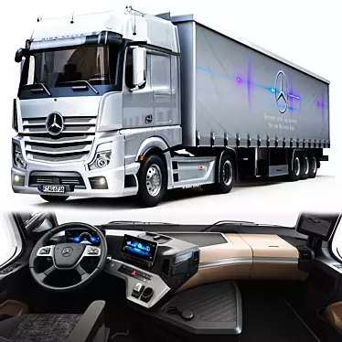Powerful and Efficient: The New Actros 3D model image 1 