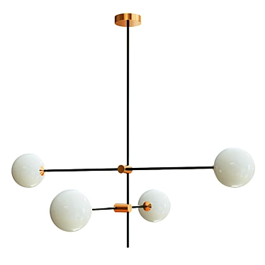 Elegant Pendant Light Fixture 3D model image 1 