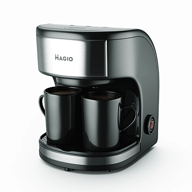 Magio MG-348 Coffee Maker: Versatile and Efficient 3D model image 1 