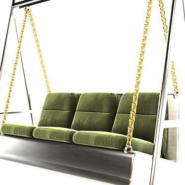 Elegant Outdoor Sofa Swing 3D model image 1 