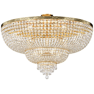 Palace Classic Gold Chandelier 3D model image 1 