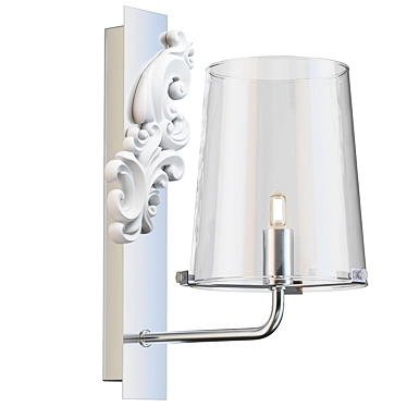 Maytoni Landmark Modern Chrome Sconce 3D model image 1 