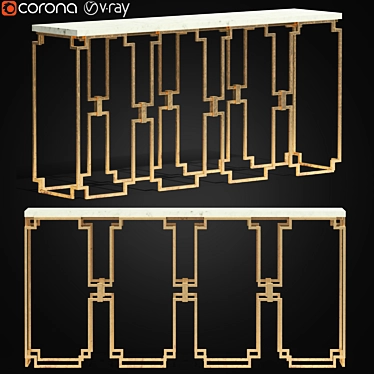 Eternal Elegance Console Table 3D model image 1 