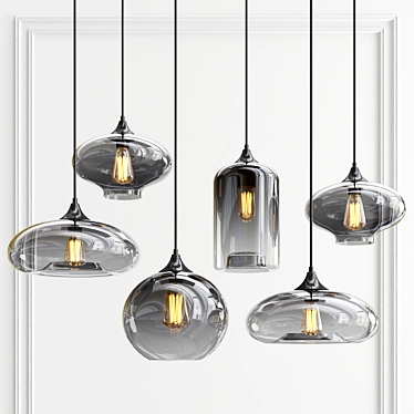 Illuminating Elegance: Eve Bulbs Pendant Lights 3D model image 1 