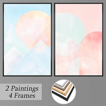 Multiframed Wall Art Set No. 1441 3D model image 1 